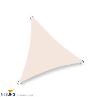 Coolfit schaduwdoek driehoek gebroken wit 5x5x5m