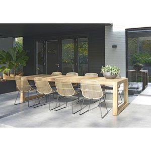 Max & Luuk Stef dining chair natural rope incl. zitkussen - afbeelding 3