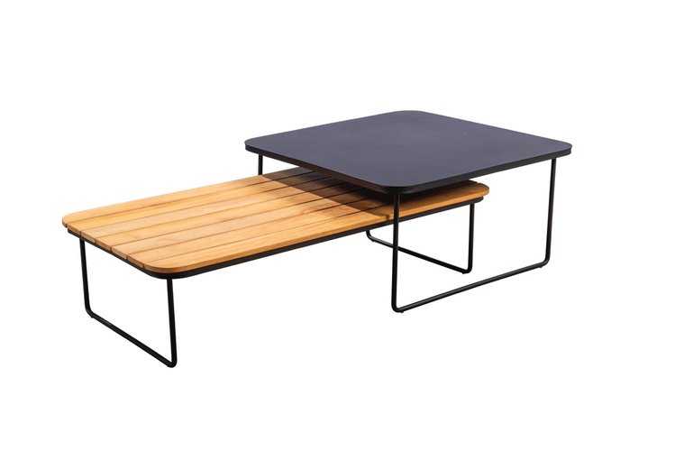 Yoi Taiyo coffee table alu 78x78cm zwart - afbeelding 2