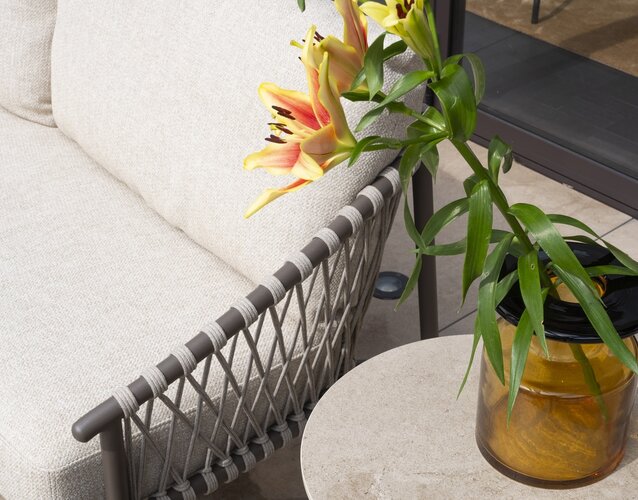 4so Allora 3-delige sofa loungeset rope - frame terra OP=OP - afbeelding 7