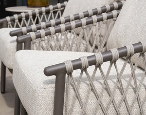 4so Allora 3-delige sofa loungeset rope - frame terra SHOWROOMVERLATER - afbeelding 6