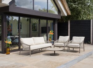 4so Allora 3-delige sofa loungeset rope - frame terra SHOWROOMVERLATER - afbeelding 8