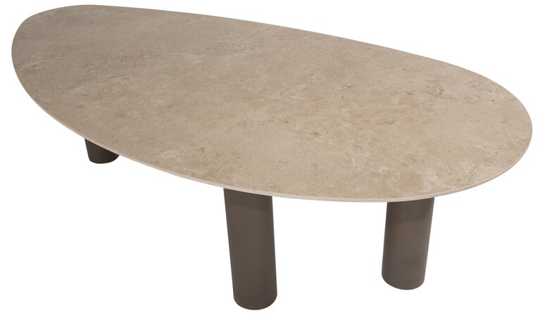 4so Arizona  dining tuintafel pebble 240x120cm organisch ceramic - afbeelding 5