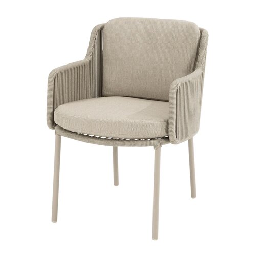 4so Bernini dining tuinstoel latte - Volga amber