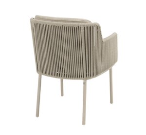 4so Bernini dining tuinstoel latte - Volga amber - afbeelding 4