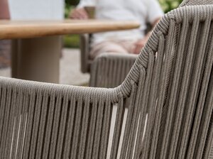 4so Bernini dining tuinstoel latte - Volga amber - afbeelding 6