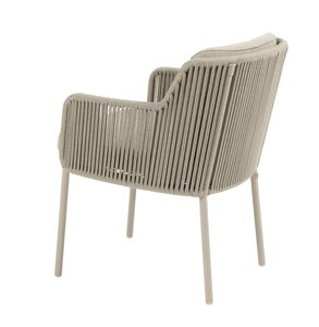 4so Bernini dining tuinstoel latte - Volga amber - afbeelding 3