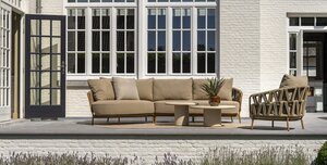 4so Biarritz 2-delige loungebank met island rope - frame amber Op=Op - afbeelding 6