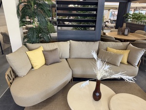 4so Biarritz 2-delige loungebank met island rope - frame amber Op=Op - afbeelding 1