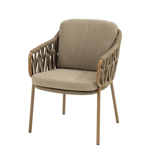 4so Biarritz 9-delige dining set ovaal Hampton rope - frame amber - afbeelding 3