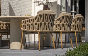 4so Biarritz dining chair rope - frame amber - afbeelding 10