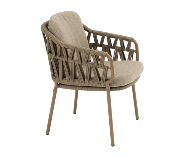 4so Biarritz dining chair rope - frame amber - afbeelding 2