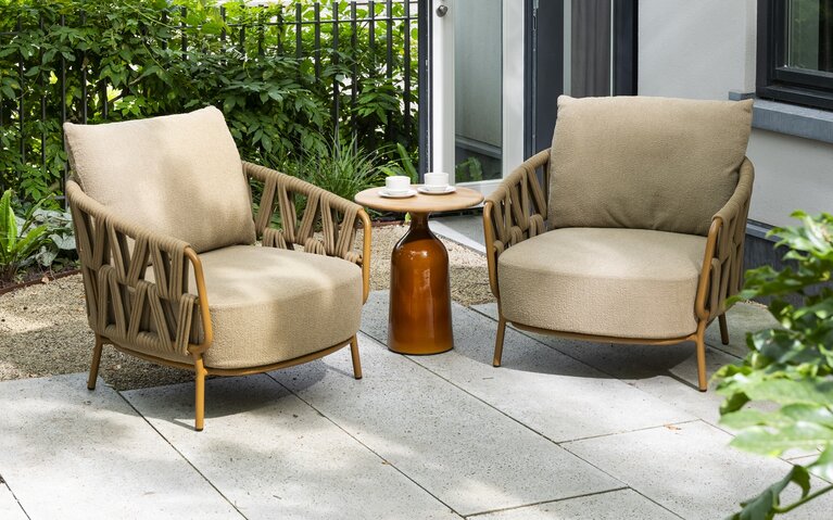 4so Biarritz living chair rope - frame amber - afbeelding 7