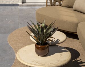 4so Biarritz loungeset incl Hampton coffeetables rope - frame amber - afbeelding 3