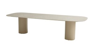 4so Bosco dining tafel 300x110cm keramiek - aluminium latte - afbeelding 1