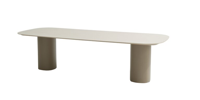4so Bosco dining tafel 300x110cm keramiek - aluminium mocca - afbeelding 1