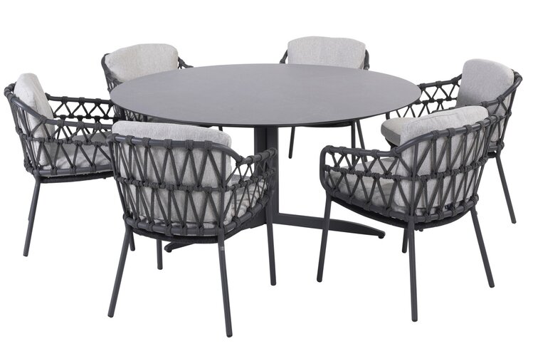 4so Calpi dining tuinstoel rope nog slechts 2 stuks - afbeelding 6