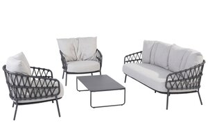 4so Calpi living bench 3 seater chair rope - afbeelding 4