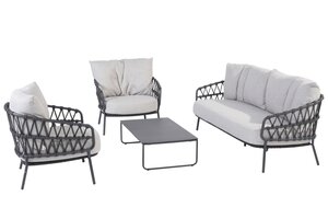 4so Calpi living bench 3 seater chair rope - afbeelding 7