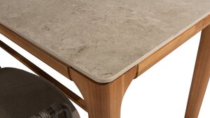 4so Capalbio  7-delige counter set chair high dining rope - frame terre op=op - afbeelding 4