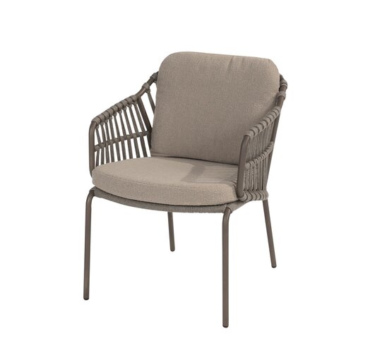 4so Capalbio  7-delige dining set pebble organic ceramic rope SHOWROOMVERLATER - afbeelding 2