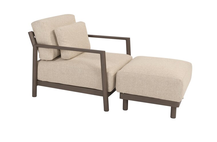 4so Capresi loungechair combi alu terre