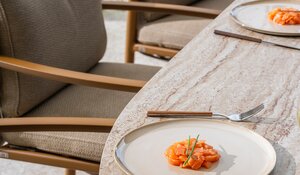 4so Colorado dining tuintafel oval 240x105cm keramiek amber - afbeelding 5