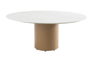 4so Colorado low dining tuintafel rond160cm keramiek amber - afbeelding 1