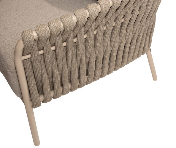 4so Comino 4-delige organische low dining hoekloungeset 160cm  SHOWROOMVERLATER - afbeelding 4