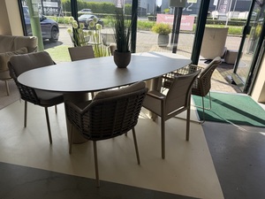 4so Denia 7-delige mixed dining set 40% korting showroomverlater - afbeelding 1