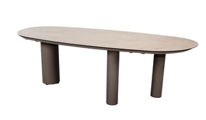 4so Denia dining tuintafel 240x110cm mango shape ceramic printed terre