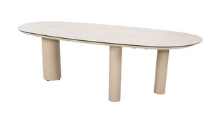 4so Denia dining tuintafel 240x110cm mango shape ceramic printed latte - afbeelding 1