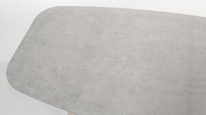 4so Denia dining tuintafel 240x110cm mango shape ceramic printed latte - afbeelding 4