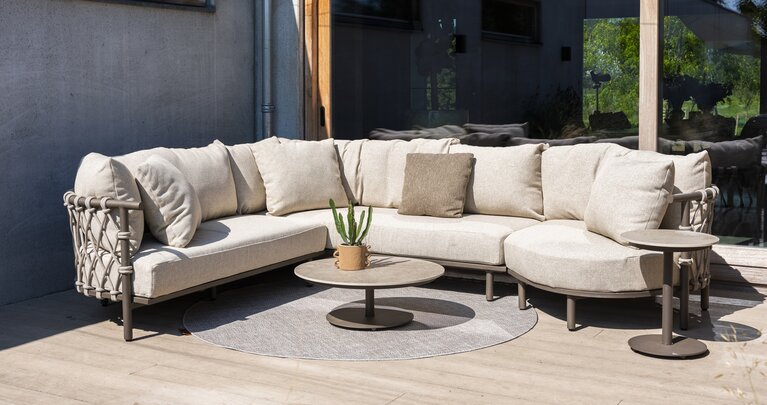 4so Ezra hoekloungebank - loungeset 3dlg rope - frame terre - afbeelding 7