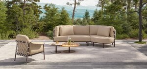 4so Ezra loungebank - loungeset 2dlg rope - frame terre - afbeelding 7