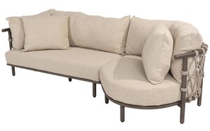 4so Ezra loungebank - loungeset 2dlg rope - frame terre - afbeelding 2