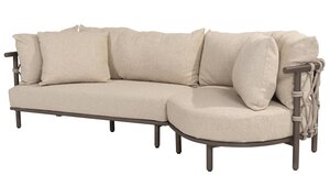 4so Ezra loungebank - loungeset 2dlg rope - frame terre - afbeelding 1