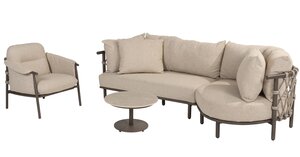 4so Ezra loungebank - loungeset 2dlg rope - frame terre - afbeelding 3