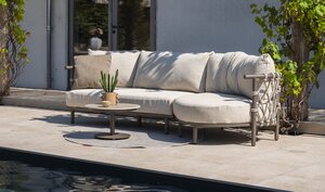 4so Ezra loungebank xl - loungeset 3dlg incl loungechair rope - frame terre laatste set - afbeelding 6