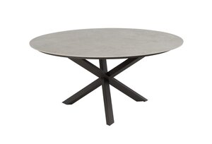 4so Fabrice 7-delige diningset keramiek rond - rope - frame terre - afbeelding 2