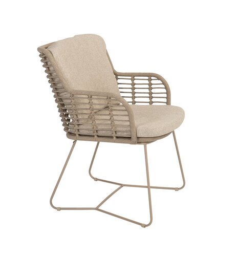 4so Fabrice 9-delige diningset keramiek - rope - frame latte - afbeelding 4