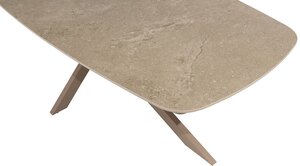 4so Fabrice 9-delige diningset keramiek - rope - frame latte - afbeelding 6