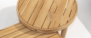 4so Finn coffeetable 60cm rond teak - afbeelding 3