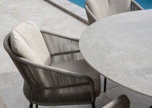 4so Florence 9-delige diningset keramiek - rope - frame terre - afbeelding 6