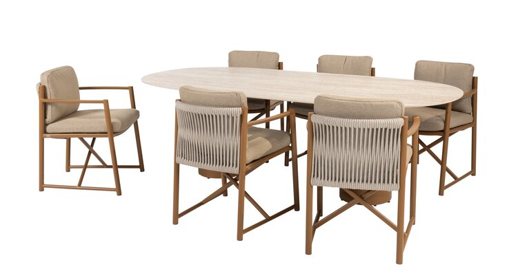 4so Hampton dining tuintafel ovaal 300x110cm Mortex - afbeelding 2