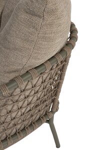 4so Jura 3-delige loungeset rope - frame olive op=op - afbeelding 6
