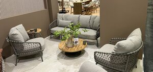 4so Jura 3-delige loungeset rope - frame olive op=op - afbeelding 1