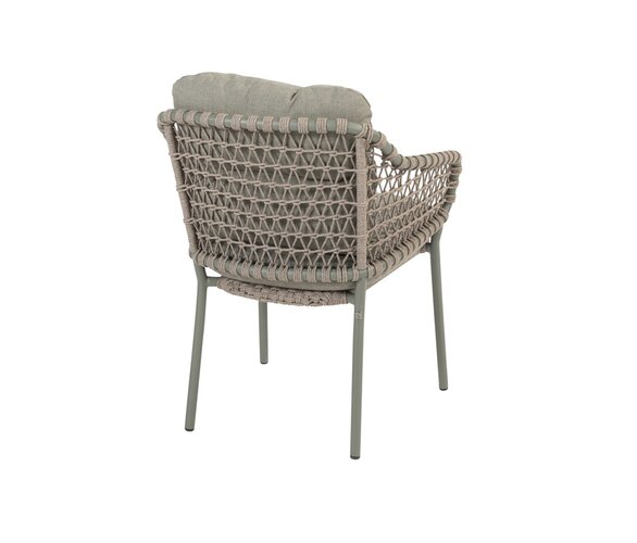 4so Jura 5-delige dining set rond rope - frame olive showroomverlater - afbeelding 3