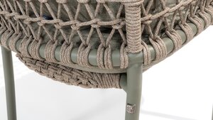 4so Jura stacking chair rope - frame olive OP=OP - afbeelding 6