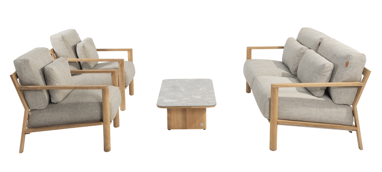 4so Lucas coffee table 120x60cm terrazo top - afbeelding 3